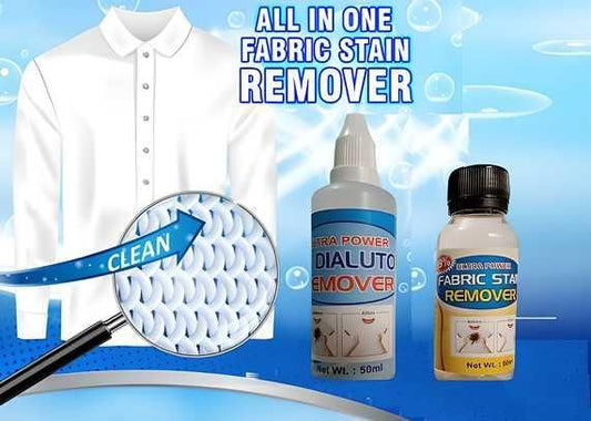 All-in-One Fabric Stain Remover | Powerful Laundry Spot Cleaner | 100 ml (Pack of 2 × 50 ml Bottles)