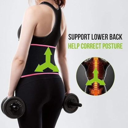 Adjustable Waist Trimmer Belt for Men & Women | Sweat Slimming Belly Belt | Lightweight Neoprene Body Shaper