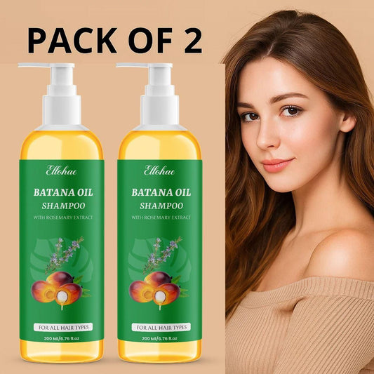 TryOnes Batana Oil Shampoo with Rosemary Extract | Deep Nourishing Hair Cleanser | 400 ml (Pack of 2)