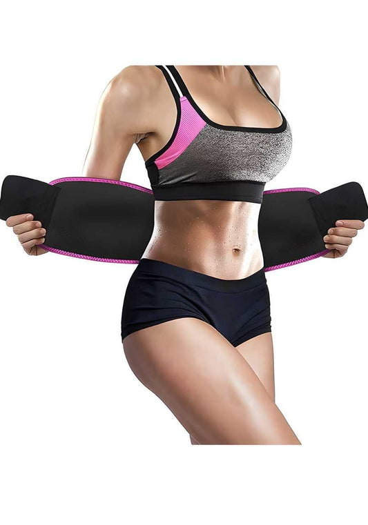 Adjustable Waist Trimmer Belt for Men & Women | Sweat Slimming Belly Belt | Lightweight Neoprene Body Shaper