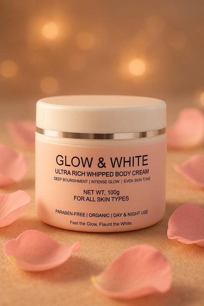 Glow & White Body Cream for Women | Brightening & Moisturizing Skin Care | 100 gm Each (Pack of 2)