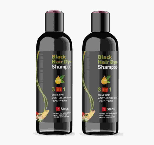 BD BLOSDREAM Black Hair Shampoo 3-in-1 | Hair Cleansing, Conditioning & Coloring | 100 ml (Pack of 2)