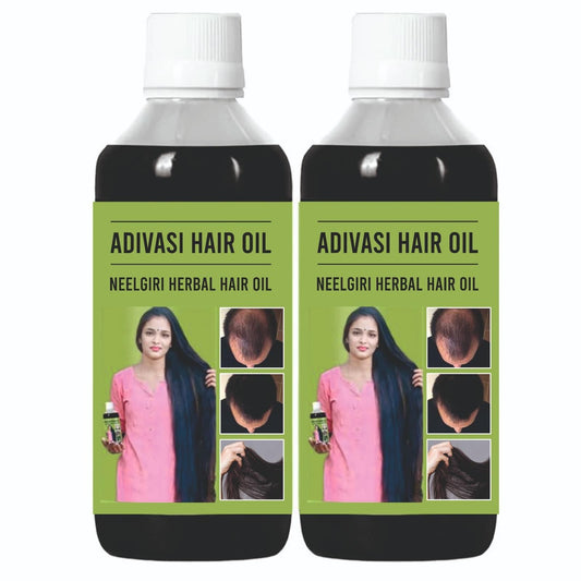 Adivasi Neelgiri Herbal Hair Oil | Nourishing Hair Care Oil for Strong & Healthy Hair | 125 ml (Pack of 2)