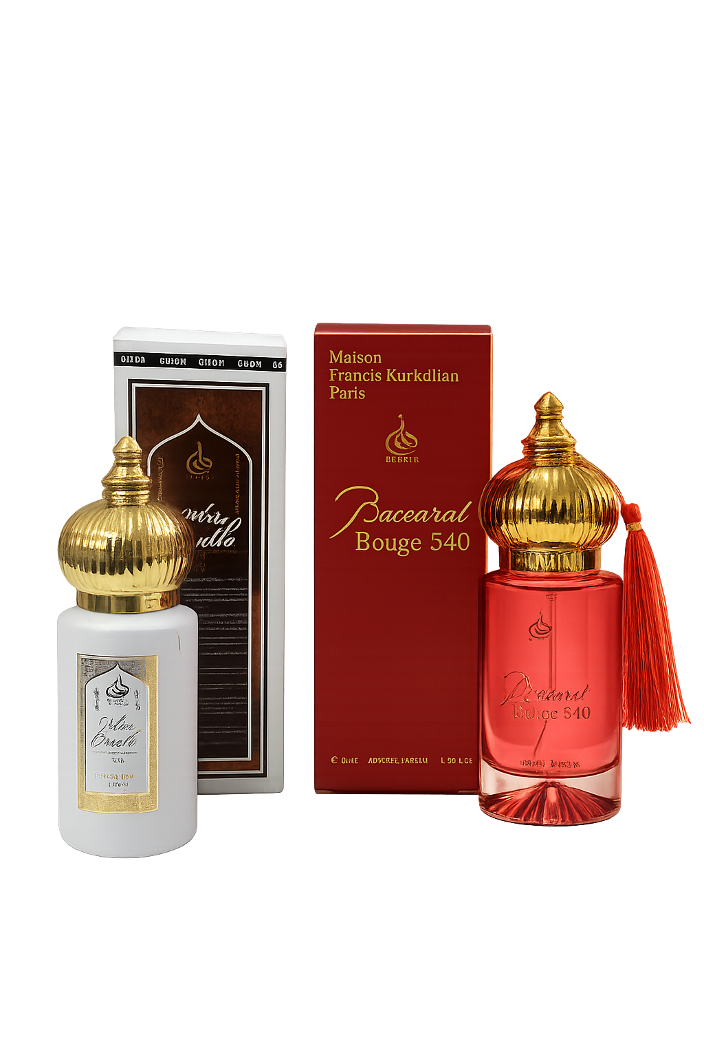 Luxury Perfume Combo – Baccarat Rouge 540 Inspired & White Oudh | Long-Lasting Unisex Fragrance Set (2 × 60 ml)