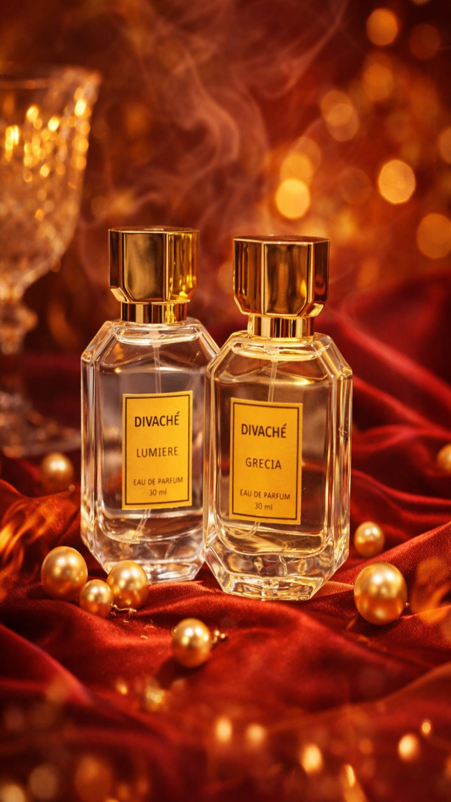 Divaché Lumiere & Grecia Eau De Parfum Combo - Long Lasting Luxury Fragrance (60ml)