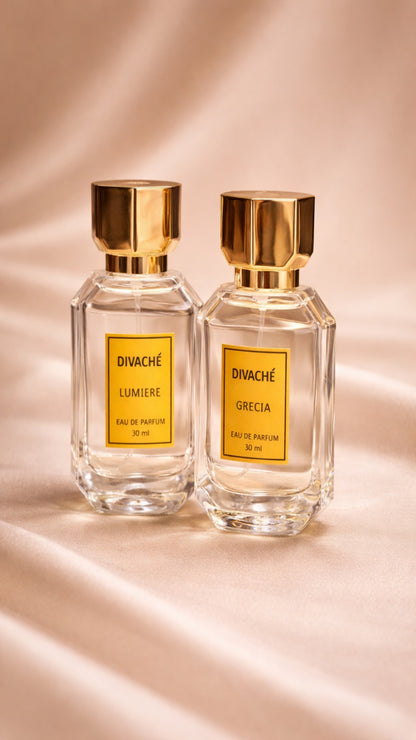 Divaché Lumiere & Grecia Eau De Parfum Combo - Long Lasting Luxury Fragrance (60ml)
