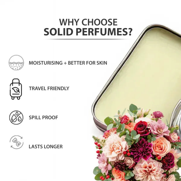 Mophy Flora & Shanaya Solid Perfume Combo - Long Lasting, Alcohol Free, Vegan Solid Fragrance Set for Men & Women
