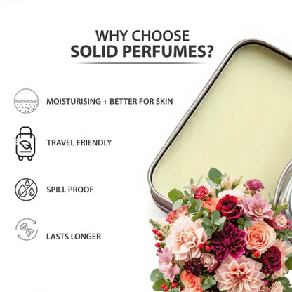 Mophy Flora & Shanaya Solid Perfume Combo - Long Lasting, Alcohol Free, Vegan Solid Fragrance Set for Men & Women