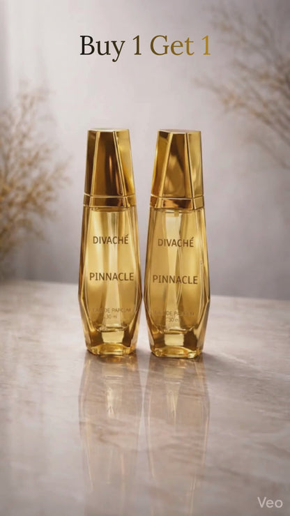 DIVACHÉ PINNACLE Eau De Parfum 60ml - Buy 1 Get 1 Free Combo | Luxury Unisex Long-Lasting Perfume | Premium Fragrance for Men & Women